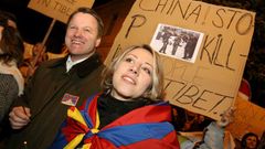 Demonstrace na podporu Tibetu