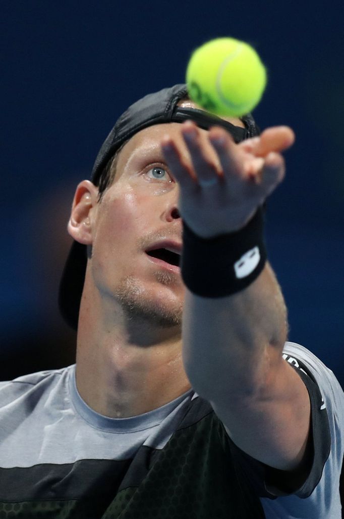 Tomáš Berdych na turnaji v Dauhá 2019