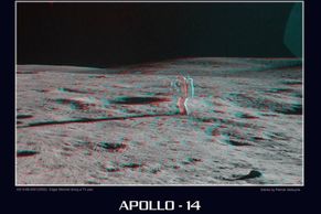 Apollo 14 ve 3D: potřetí kdy lidé přistáli na Měsíci