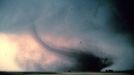 "Rope" or decay stage of tornado. During "Sound Chase", a joint project of NSSL and Mississippi State University. Image ID: nssl0056, NOAA's National Severe Storms Laboratory (NSSL) Collection Location: Oklahoma, Cordell Photo Date: May 22, 1981 Credit: NOAA Photo Library, NOAA Central Library; OAR/ERL/National Severe Storms Laboratory (NSSL) Category: Tornadoes/