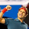 Roger Federer se raduje z postupu do semifinále Australian Open 2014