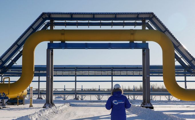 Plynovod Síla Sibiře 1, uvedený do provozu v roce 2019.