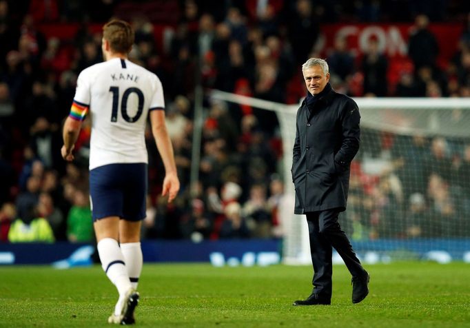 Soccer Football - Premier League - Manchester United v Tottenham Hotspur - Old Trafford, Manchester, Britain - December 4, 2019  Tottenham Hotspur manager Jose Mourinho w