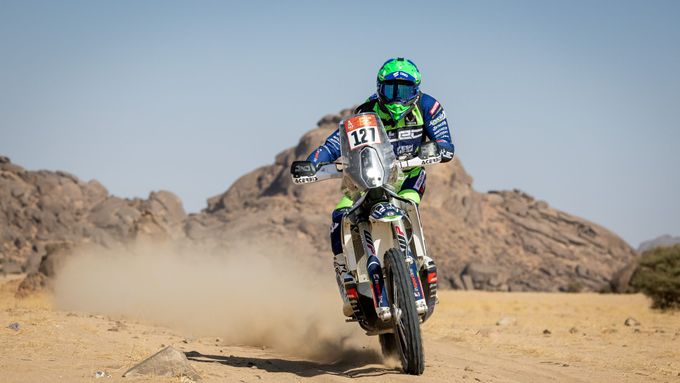 Adam Peschel (Husqvarna) před Rallye Dakar 2025