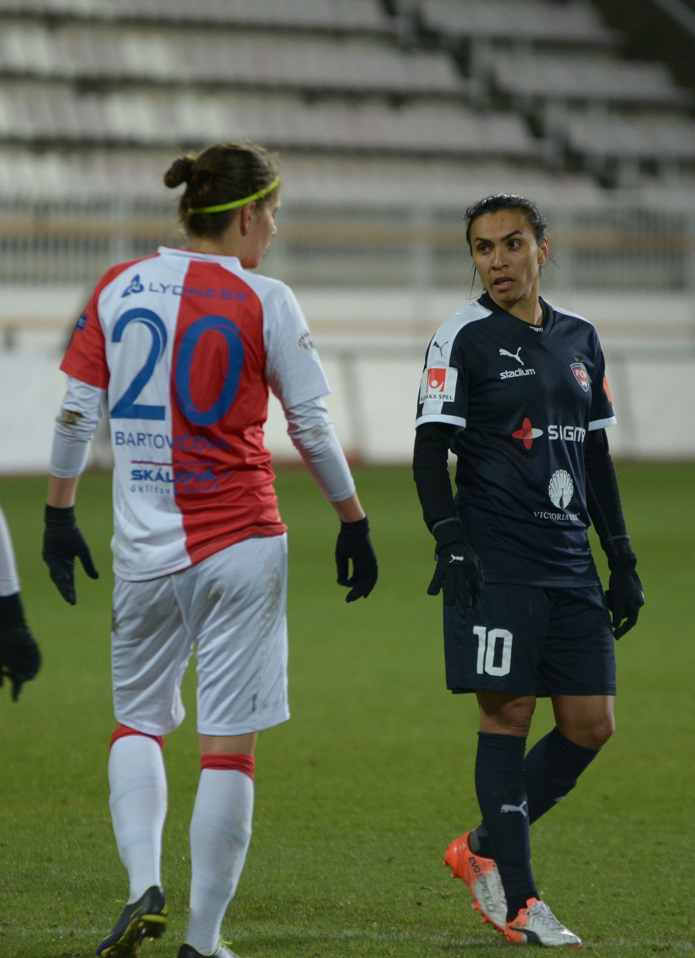 LM: Slavia - Rosengard: Bartovičová, Marta