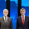 Debata Andrej Babiš a Petr Pavel na televizi Prima