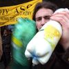 Demonstrace zemědělců v Praze