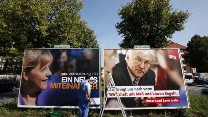 Merkelová, nebo Steinmeier? Volby v Německu se dramatizují. Volí se už za čtyři dny.