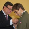 David Svoboda na slavnostním ocenění sportovců Dukly Praha u ministra obrany Alexandra Vondry