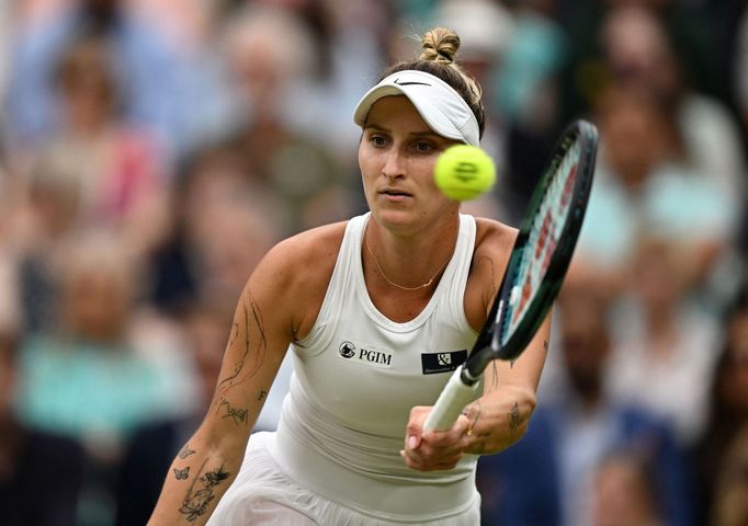 Markéta Vondroušová ve finále Wimbledonu 2023