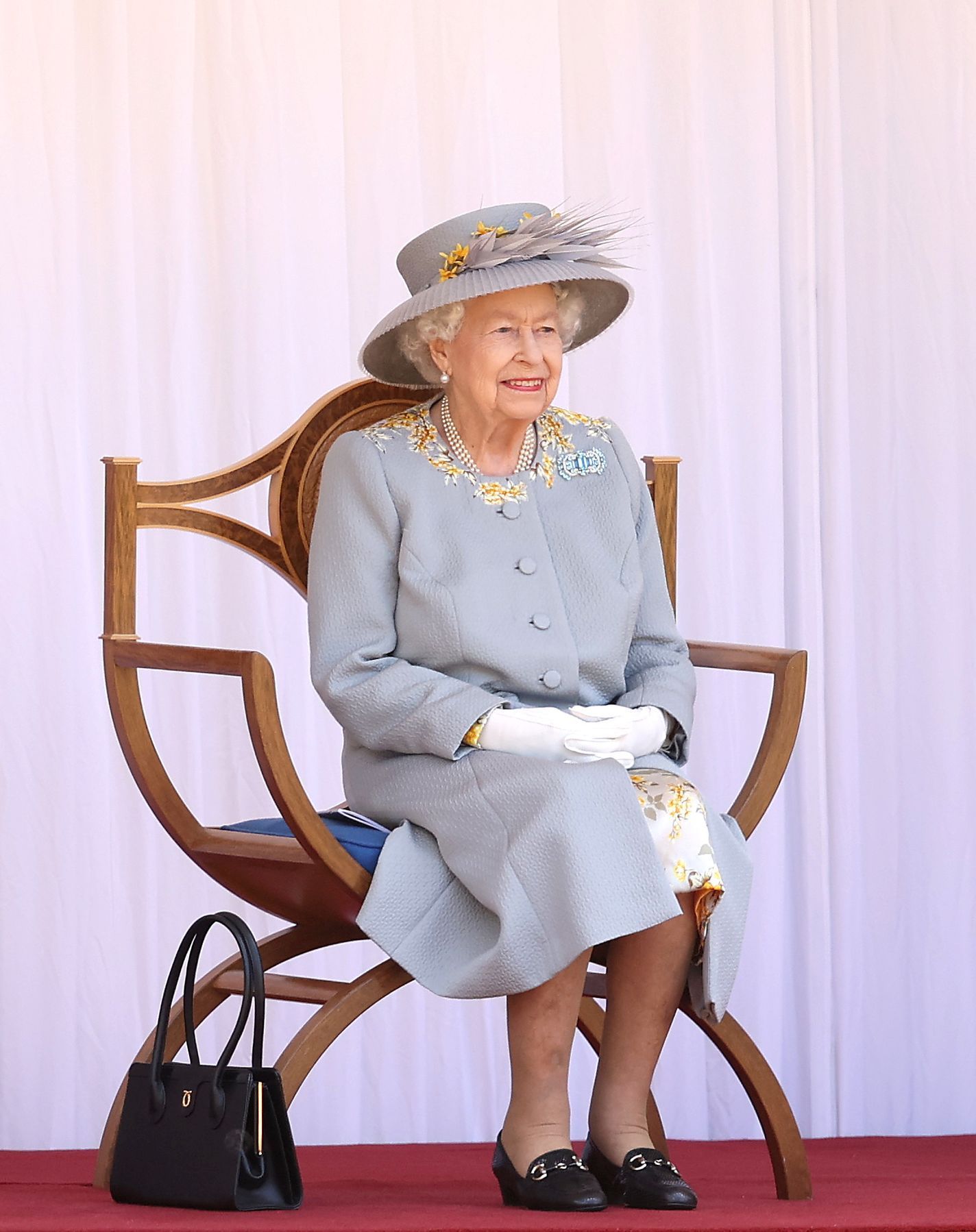 Britain's Queen Elizabeth marks her official birthday in Windsor