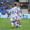 Radost hráčů Brestu v zápase Evropské konferenční ligy s Plzní