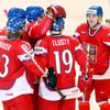 Hokej, MS 2013, Česko - Slovinsko: Jiří Hudler slaví svůj gól na 2:2