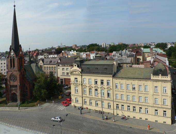 Červený kostel v Olomouci před rekonstrukcí.