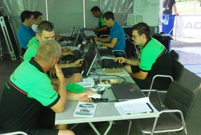 Barum rallye - servisní zóna