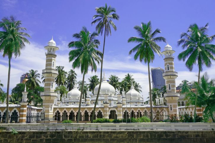 Kuala Lumpur - mešita Masjid Jamek