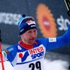 Bauer of the Czech Republic poses after the men's cross country 50 km mass start classic race at the Nordic World Ski Championships in Falun