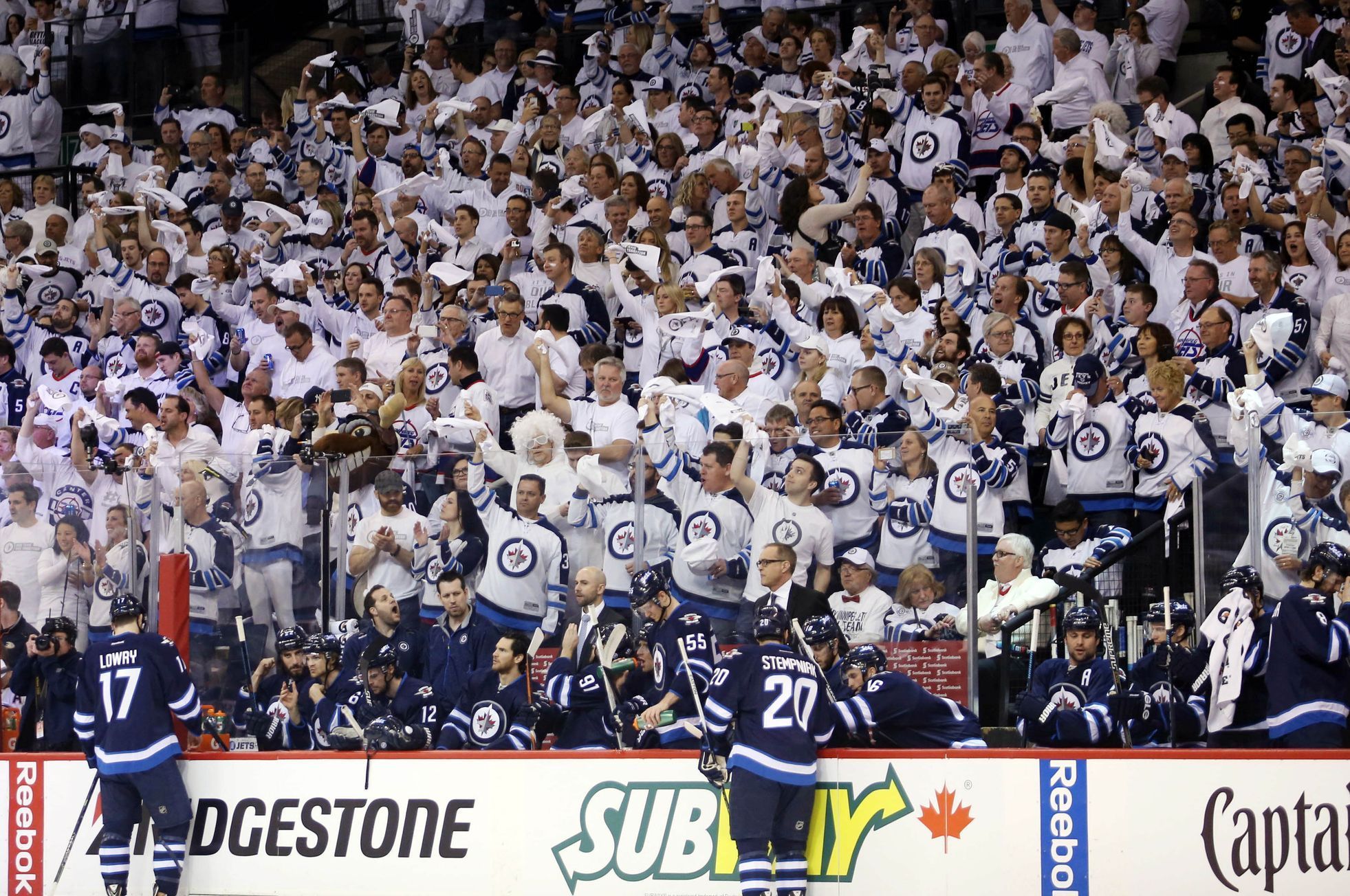 Fanoušci Winnipeg Jets v play off 2015