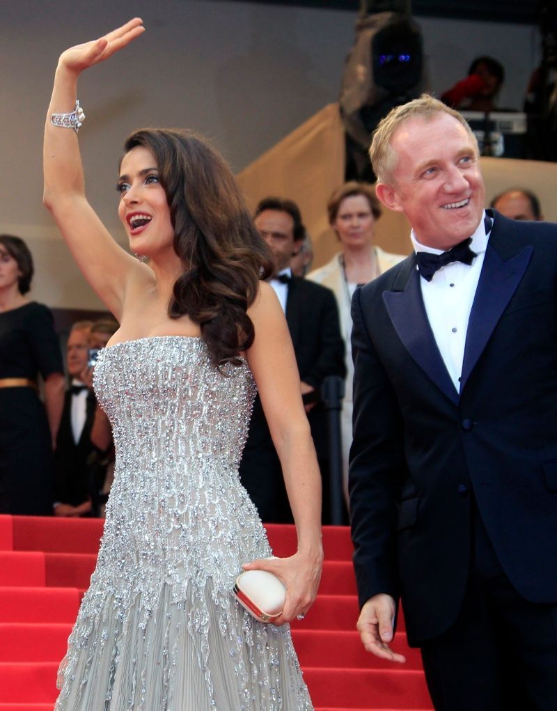 Cannes 2011 - Salma Hayek s manželem