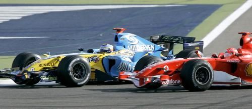 Fernando Alonso a Michael Schumacher