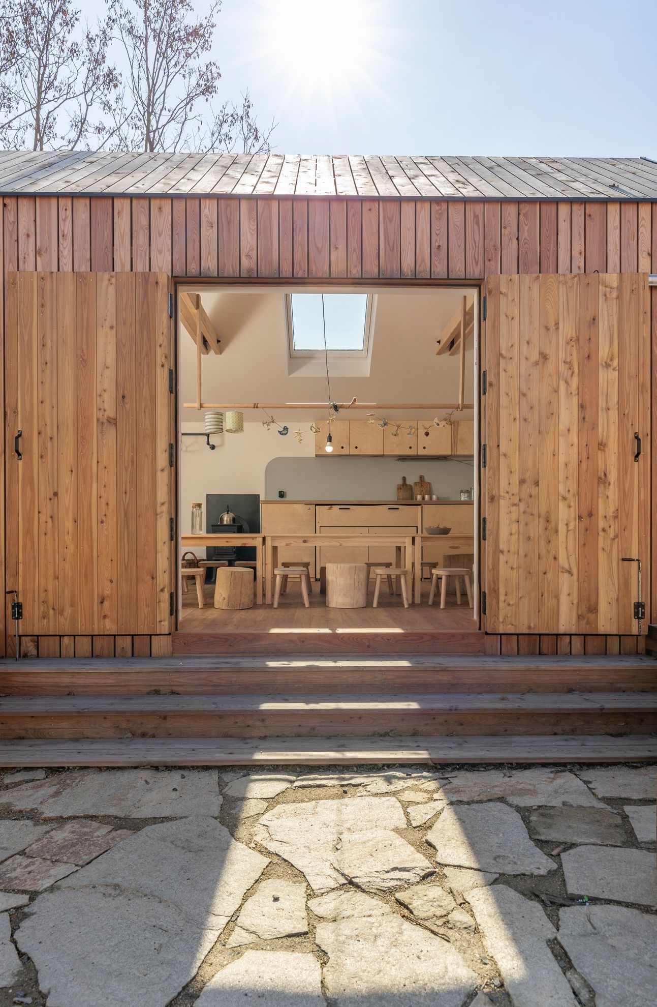 lesní školka, školka, Žižkov, Praha, stavba, architektura