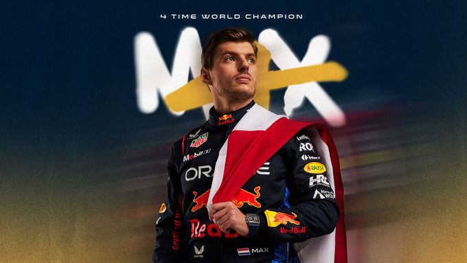 Max Verstappen z Red Bullu, čtyřnásobný mistr světa formule 1