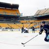 NHL Winter Classic - Trénink (Crosby)