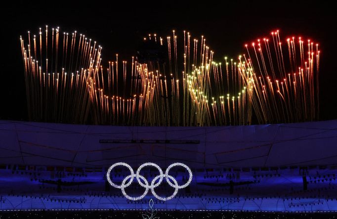 Ohňostroj na závěr olympijských her