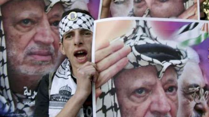 Zesnulý palestinský vůdce Jásir Arafat.