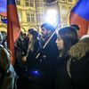 Demonstrace na výročí Palachova týdne proti zvolení Ondráčka do čela GIBS, za vydání Babiše a za Drahoše prezidentem, 16.1.2018