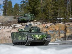 Vozidlo CV90. Ve VOP CZ se vyrábějí korby a na starosti bude mít i finální kompletaci obrněnců.