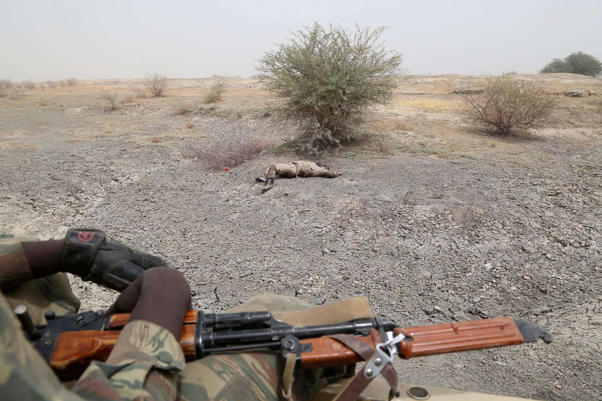 Čadští vojáci v boji proti Boko Haram