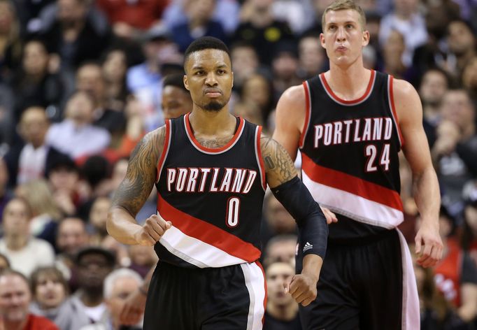 Portlandský basketbalista Damian Lillard (0).