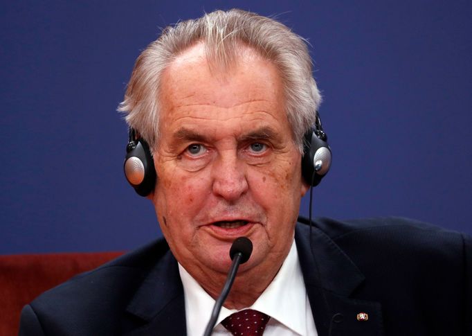 Prezident Miloš Zeman na návštěvě v Srbsku.