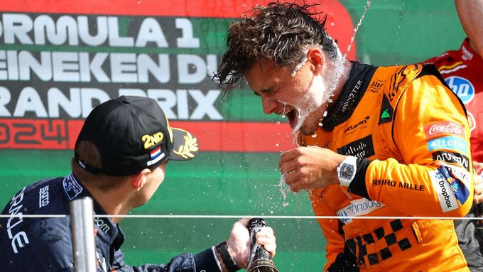 Max Verstappen a Lando Norris po VC Nizozemska F1 2024