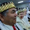 Církev sjednocení uctila na ceremonii zbraň AR-15