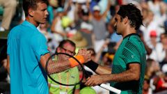 Berdych a Federer v Miami
