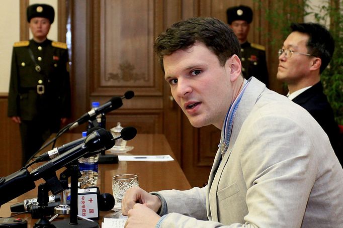 Student Otto Warmbier v únoru 2016.