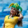 Brazilské fanynky na zápase Brazílie - Kostarika na MS 2018