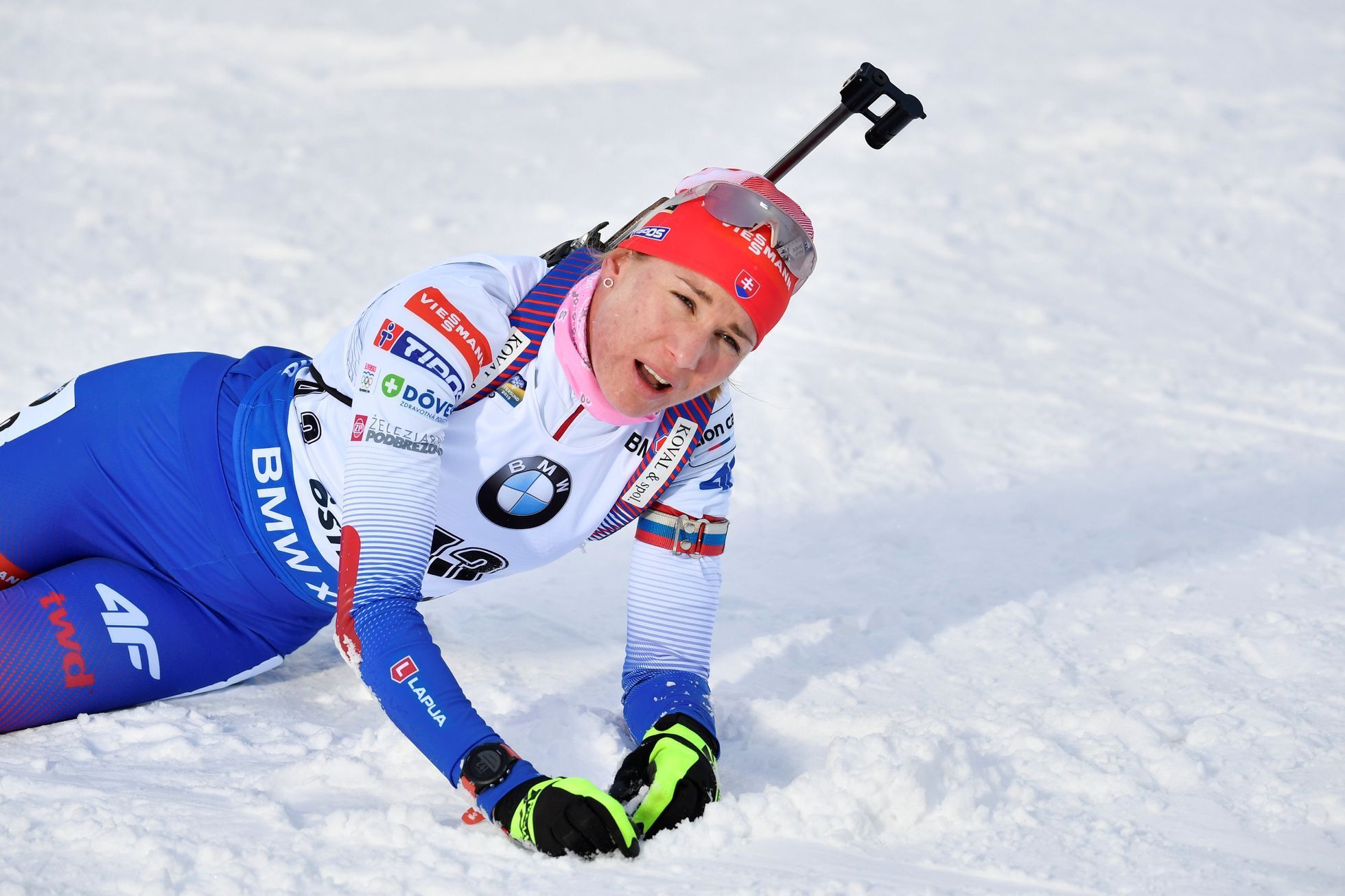 Anastasija Kuzminová, vítězka sprintu na MS 2019
