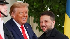 U.S. President Trump meets with Ukrainian President Zelenskiy and European leaders, in Washington, D.C.