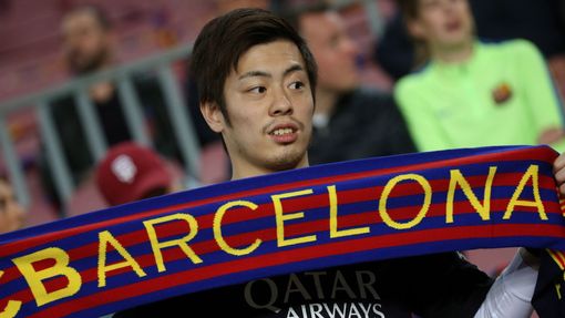 LM, Barcelona- Paris St Germain: fanoušek Barcelony