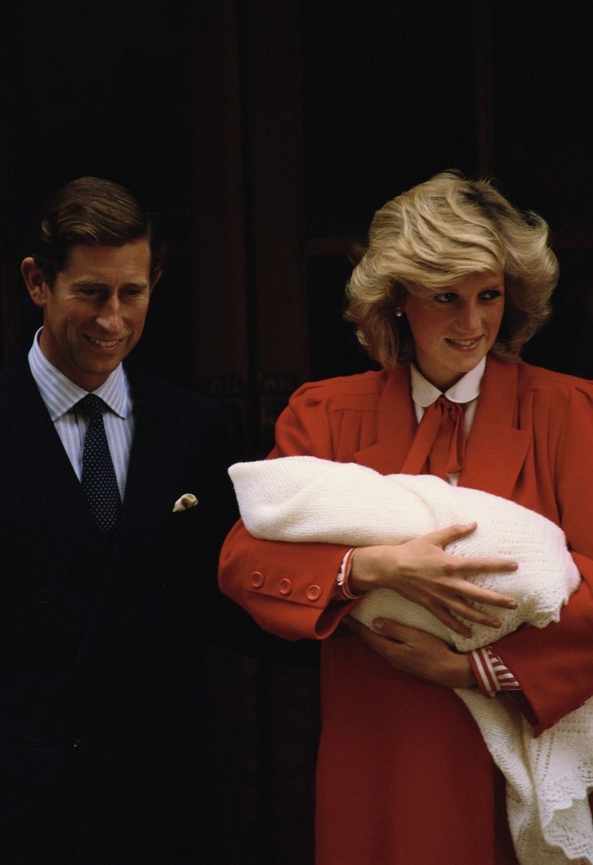lady Diana, princ Charles a syn Hanry