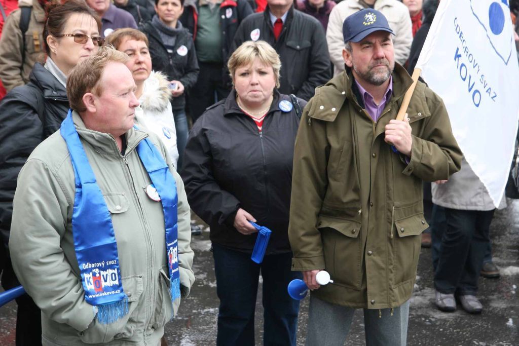 Stávkující demonstrovali proti vládním úsporám i ve Zlíně