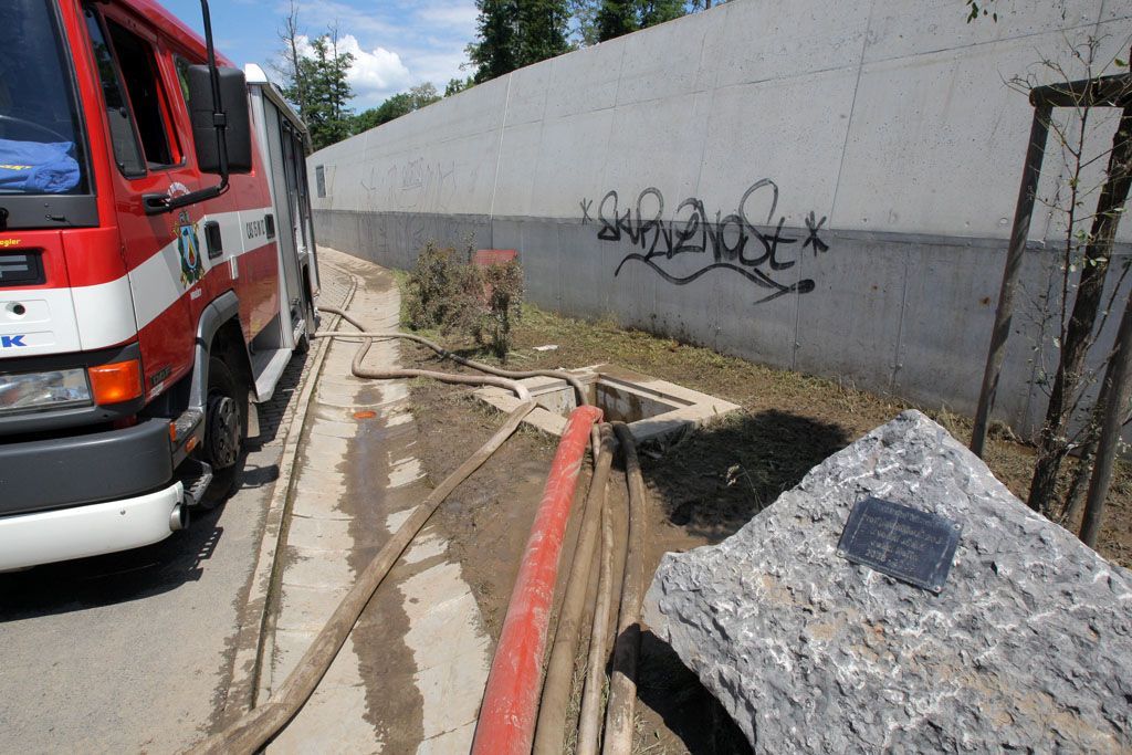 Hořín po povodních