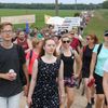 Protestní pochod lidí proti těžbě štěrkopísku a na ochranu pitné vody na Hodonínsku.