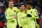Messi přidal ke gólu tři přihrávky, Barcelona ztrácí jen bod