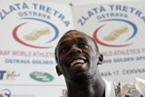 Jamajský sprinter měl na tiskové konferenci velmi dobrou náladu