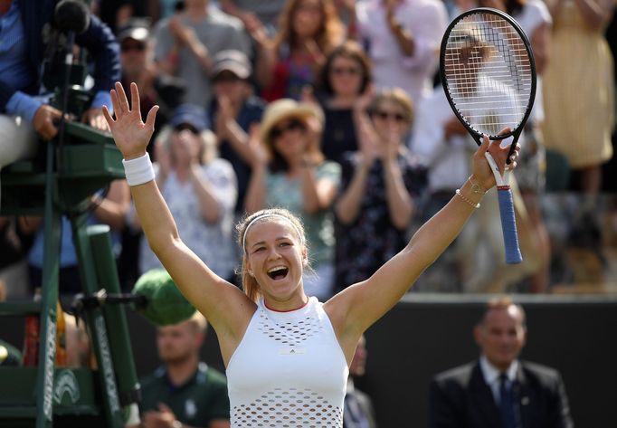 Karolína Muchová v osmifinále Wimbledonu 2019