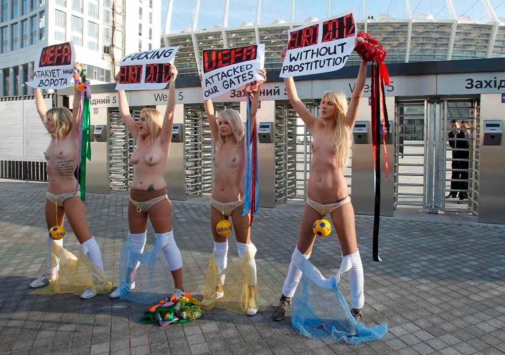 Aktivistky FEMEN protestují kvůli prostituci